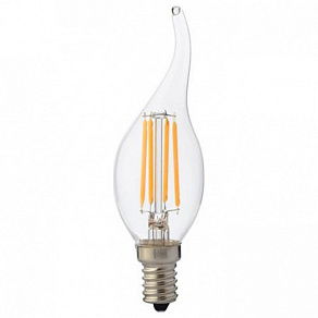 Лампа светодиодная Horoz Electric Flame E14 6Вт 2700K HRZ01000347