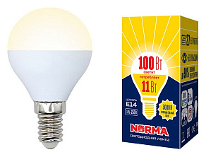 Лампа светодиодная Volpe  E14 11Вт 3000K UL-00003832