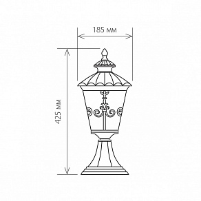 Наземный низкий светильник Elektrostandard Diadema a028002