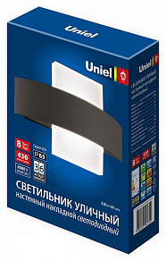 Накладной светильник Uniel ULU-S32A ULU-S32A-8W/4000K IP65 BLACK